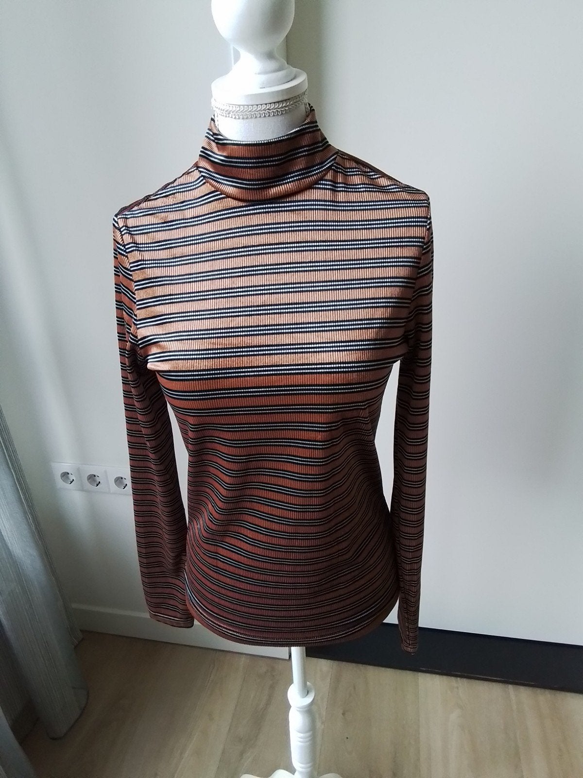 zgan shirt Eksept draagmaat S, Bruin, Ophalen of Verzenden, Zo goed als nieuw, Eksept