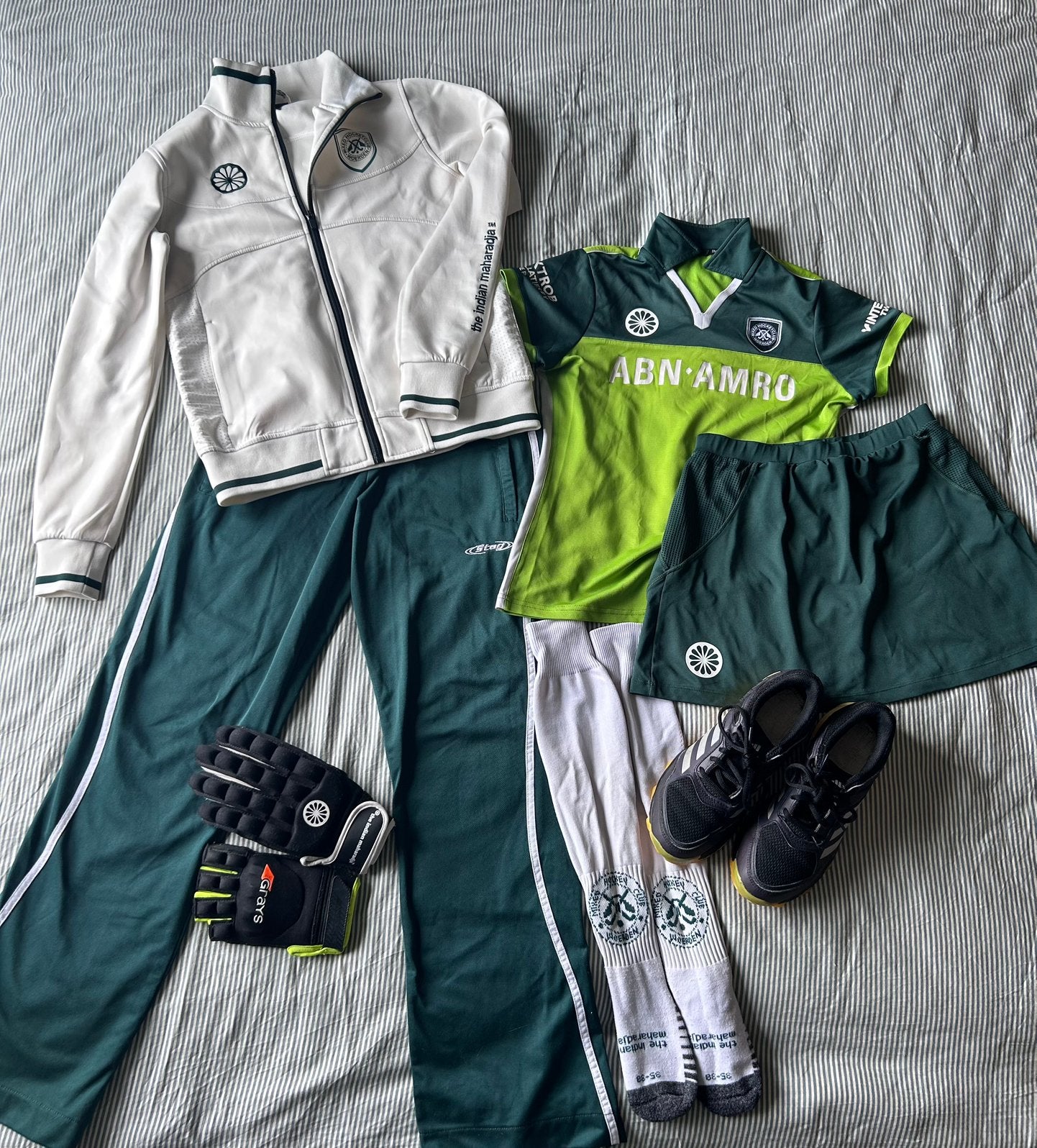MHC Woerden hockeytenue / complete outfit meisje, Ophalen, Gedragen, Maat 36 (S), Groen