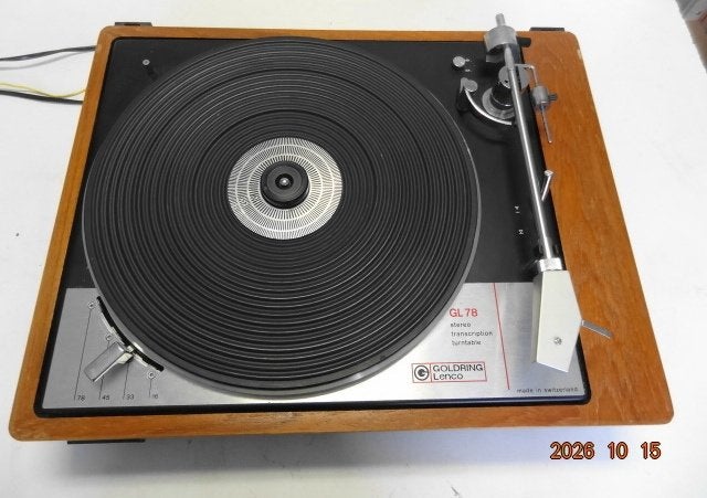 Goldband / Lenco GL78 Draaitafel, Audio, Tv en Foto, Gebruikt, Pitch-regelaar, Platenspeler, Ophalen