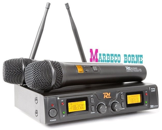 Draadloze UHF microfoon set incl. 2 handmic. PD782 2x 8 kan, Muziek en Instrumenten, Microfoons, Info@marbeco.nl, Zangmicrofoon