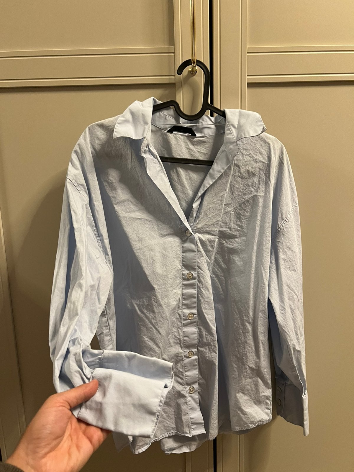 Zara lichtblauwe blouse top tops S nieuw katoen overhemd, Kleding | Dames, Tops, Maat 38/40 (M), Blauw, Nieuw, Ophalen of Verzenden