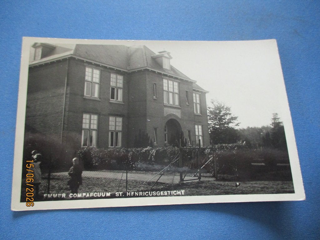 Emmer Compascuum (1932) fotokaart, Ophalen of Verzenden, Voor 1920, Gelopen, Zuid-Holland