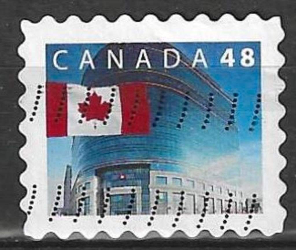 Canada 2002 - Yvert 1906 - Nationale Canadese vlag (ST), Verzenden, Gestempeld, Noord-Amerika