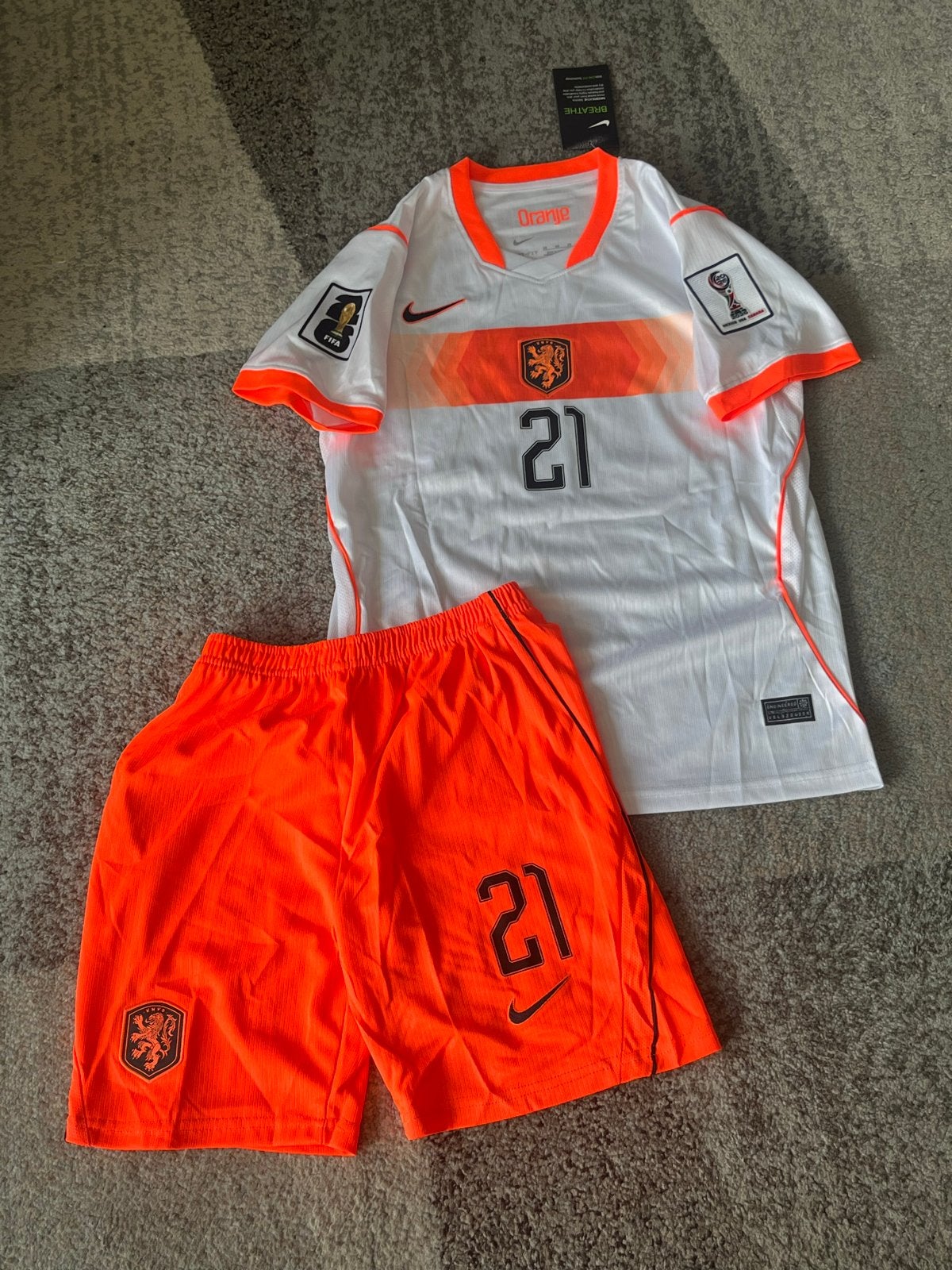 Nederlands Elftal Setje Frenkie de Jong WK 2026 Maat 146-164, Kinderen en Baby's, Ophalen of Verzenden, Nieuw