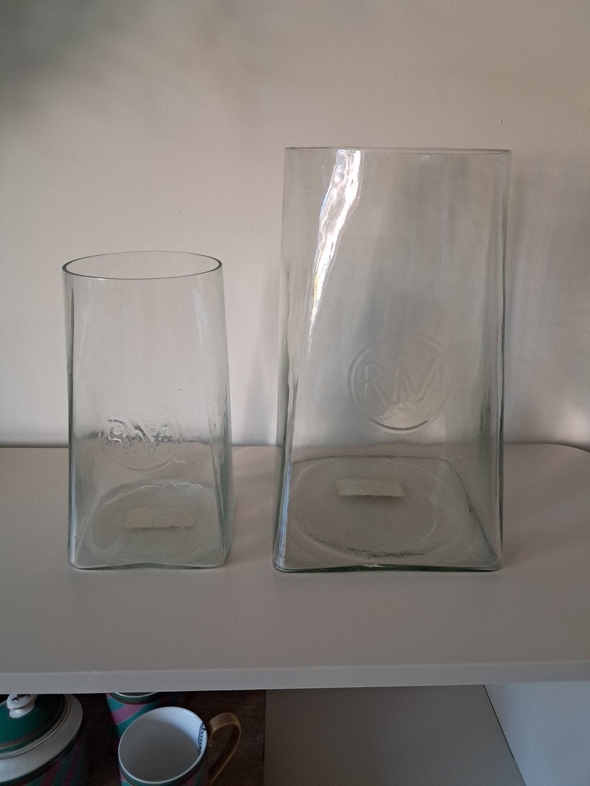 Riviera Maison windlichten/vazen, Ophalen, Zo goed als nieuw, Transparant, Glas