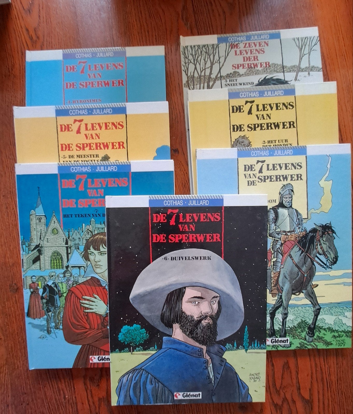 de zeven levens van de sperwer hc 1 t/m 7, Complete serie of reeks, Ophalen of Verzenden, Zo goed als nieuw