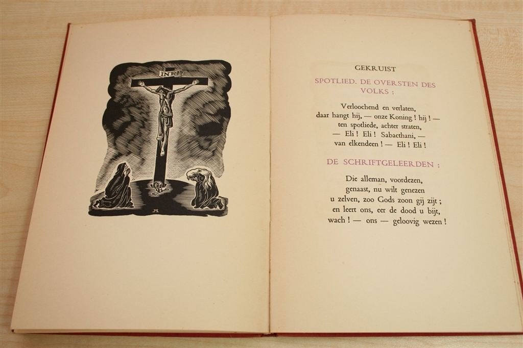 De Kruisweg van Guido Gezelle — Illustraties D. Ackert, 1939, Ophalen of Verzenden, Gelezen