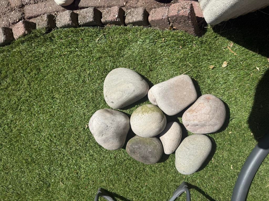 8 sierkeien voor decoratie of knutselen - Gratis af te halen, Tuin en Terras, Ophalen, Gebruikt, Grijs, Kei