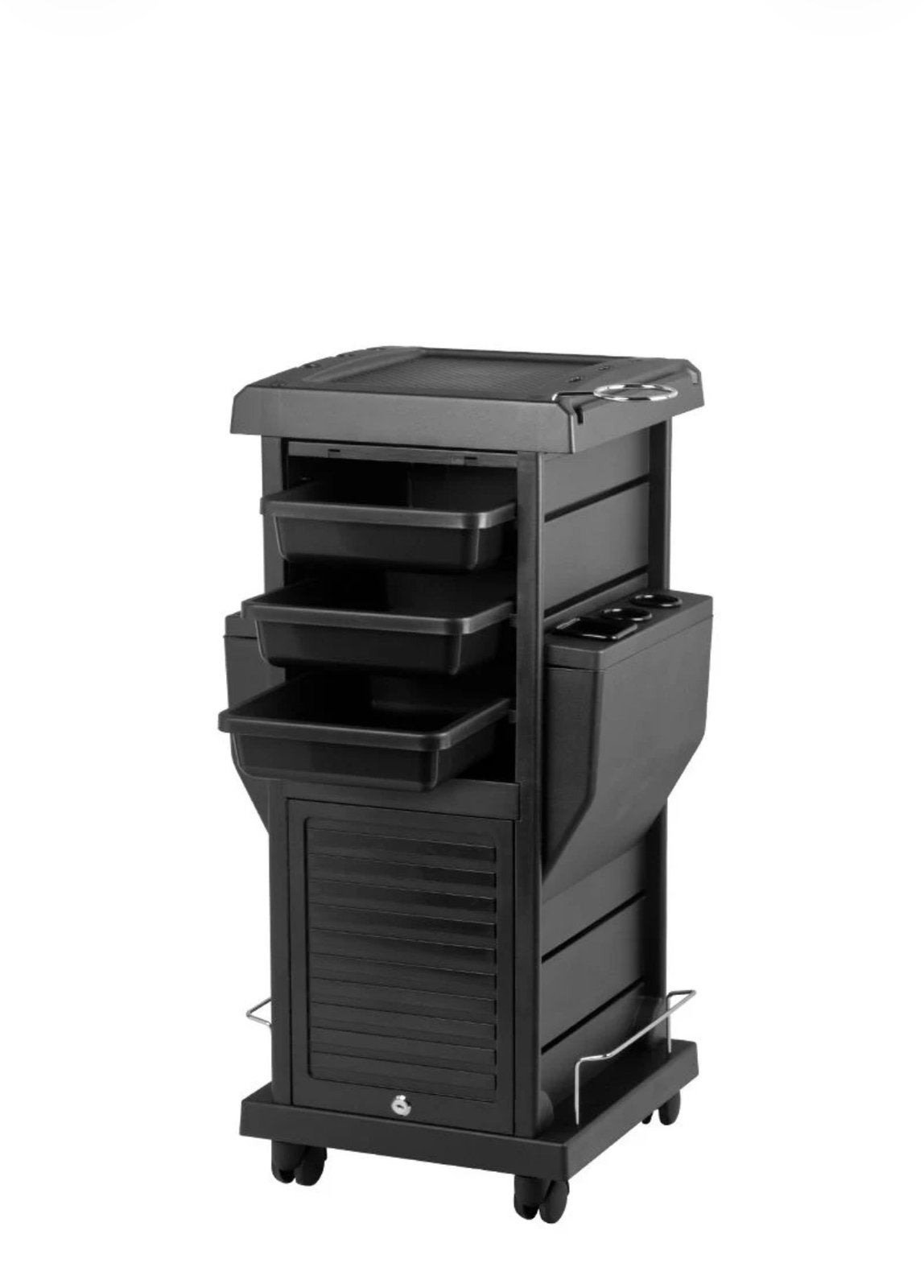 3x Gabbiano Kapperswerkwagen / Trolley Zwart 220 euro totaal, Ophalen