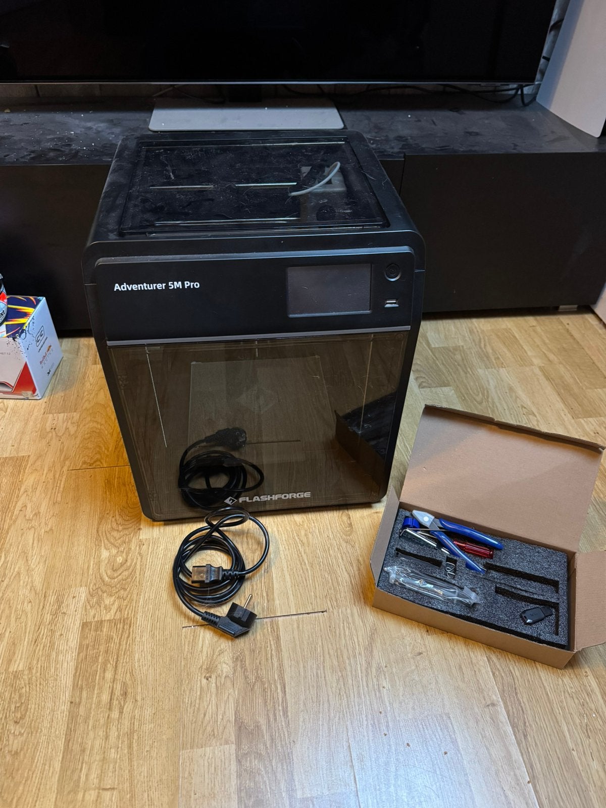 Flashforge 5m Pro 3D printer, Ophalen of Verzenden, Ingebouwde Wi-Fi, Zo goed als nieuw, Filament