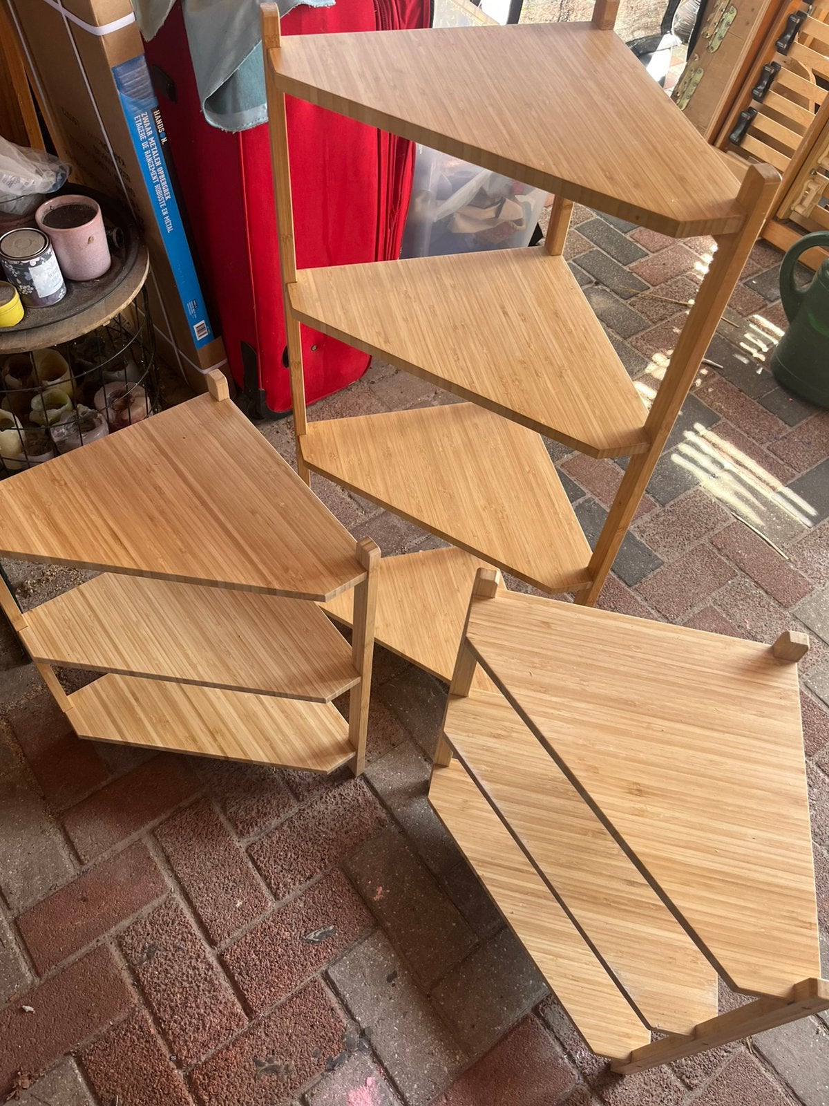 Ikea ragrund bamboe hoekkastje, Ophalen, Minder dan 50 cm, Gebruikt, Overige typen