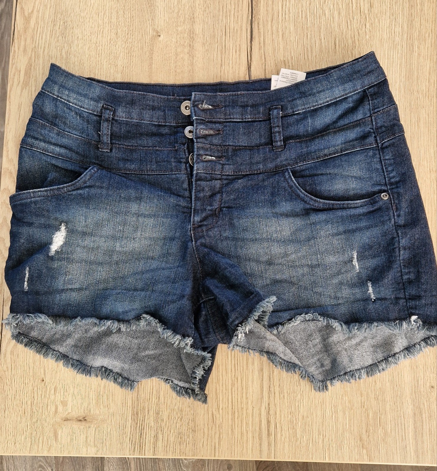 Rainbow spijkerbroekje maat 42 (L), Kleding | Dames, Broeken en Pantalons, Rainbow, Kort, Blauw, Maat 42/44 (L)