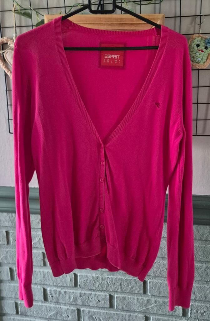 Esprit vest maat M fuchsia roze, Maat 38/40 (M), Ophalen of Verzenden, Zo goed als nieuw, Roze