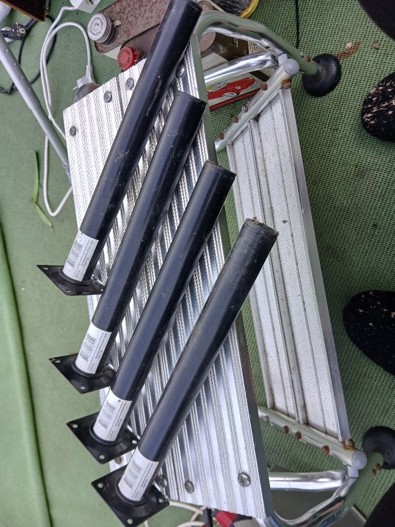 4x Zwarte ronde meubelpoten 30cm, Tafelpoot, Minder dan 50 cm, Rond, Nieuw