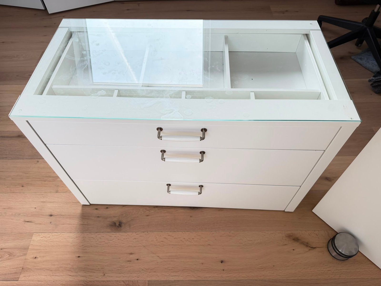 IKEA KOMPLEMENT ladeblok/inbouwkast voor PAX met glasplaat, Ophalen, Gebruikt, 50 tot 100 cm, Glas