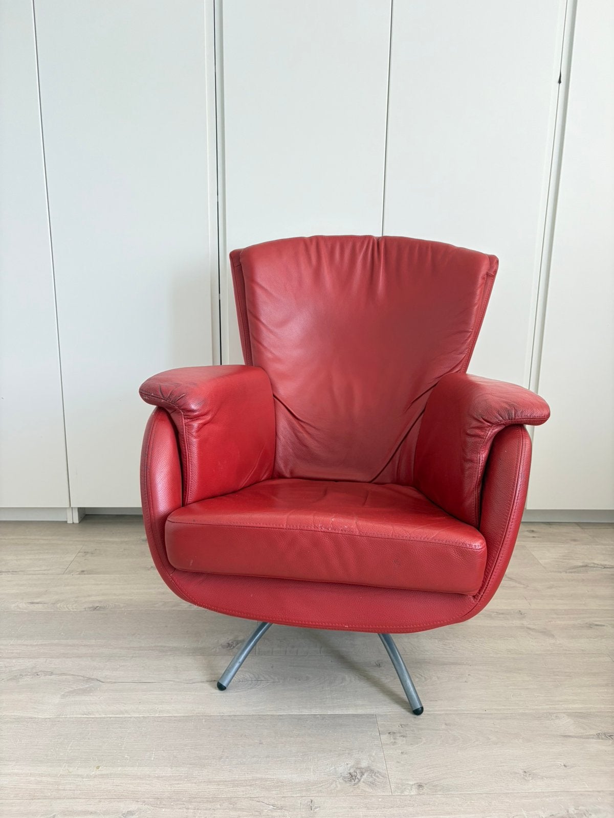Stoel met hocker, Ophalen, Gebruikt, Vintage, 75 tot 100 cm