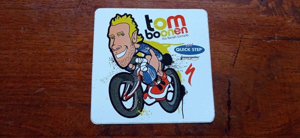 Quick Step Tom Boonen Belgie Vlaanderen wielrenner racefiets, Verzenden, Zo goed als nieuw