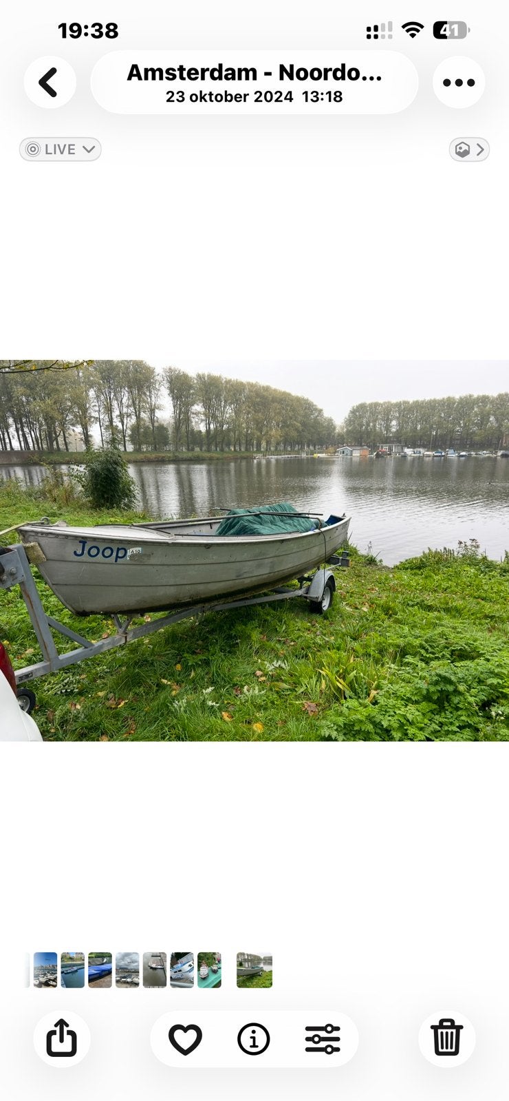 Aluminium boot compleet met trailer en motor ., Watersport en Boten, Vis- en Consoleboten, Ophalen, Zo goed als nieuw, Aluminium