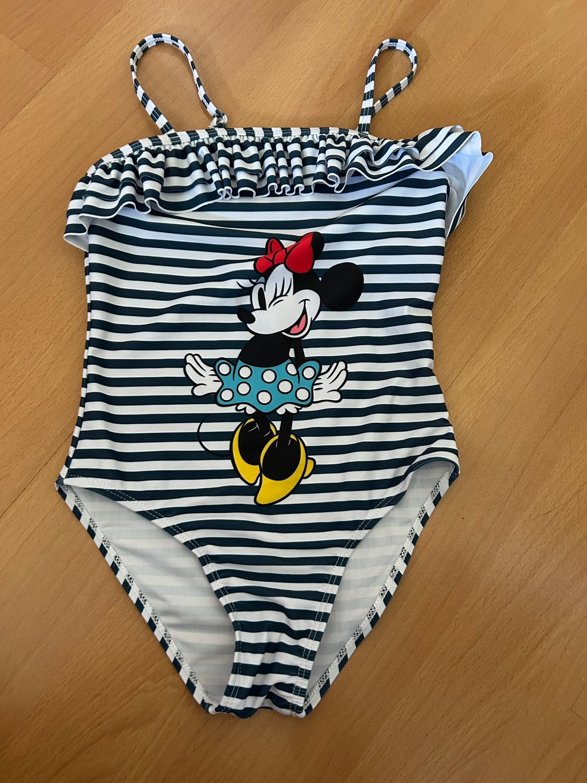Badpak minnie mouse maat 122/128, Kinderen en Baby's, Kinderkleding | Maat 122, Ophalen of Verzenden, Gebruikt, Meisje, Sport- of Zwemkleding