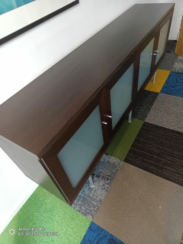 Dressoir, Ophalen, 150 tot 200 cm, Glas, Modern