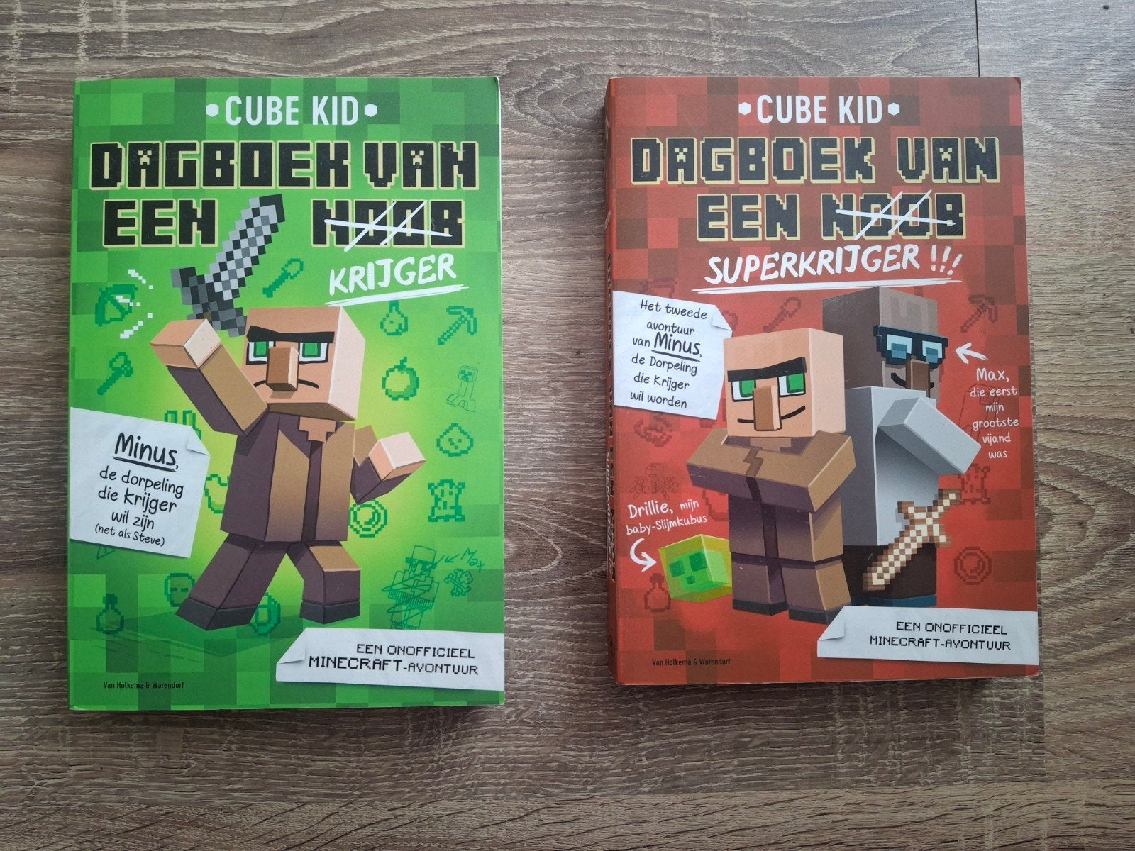 Minecraft Dagboek van een Noob Krijger & Superkrijg, Ophalen of Verzenden, Zo goed als nieuw, Cube Kid, Fictie algemeen