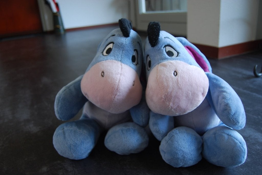 Twee IOR knuffels., Disney, Overige karakters, Overige typen, Blauw