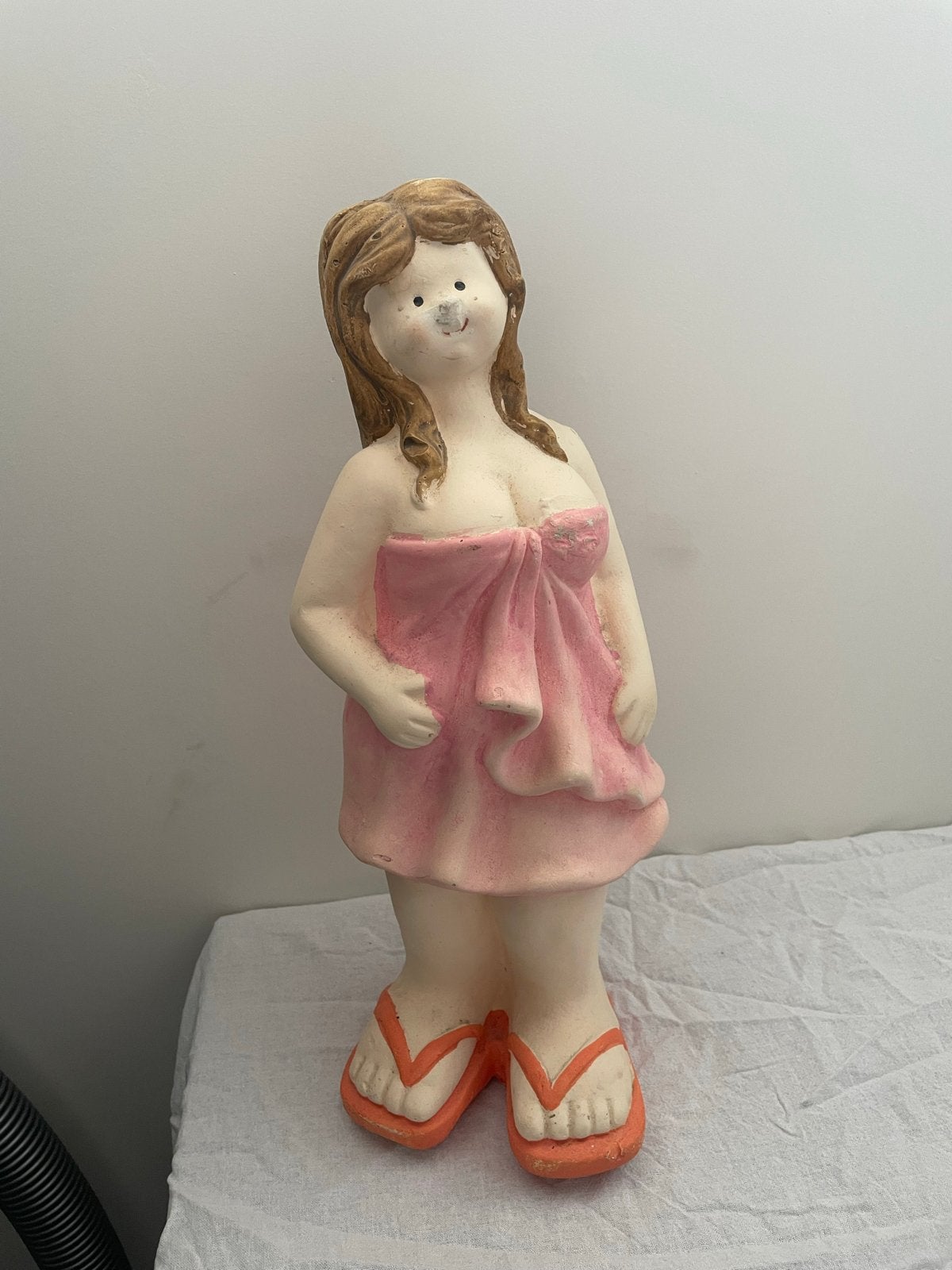 Decoratief beeldje 'Dikke Dame', Gebruikt, Meerkleurig, Overige stijlen, Ophalen of Verzenden