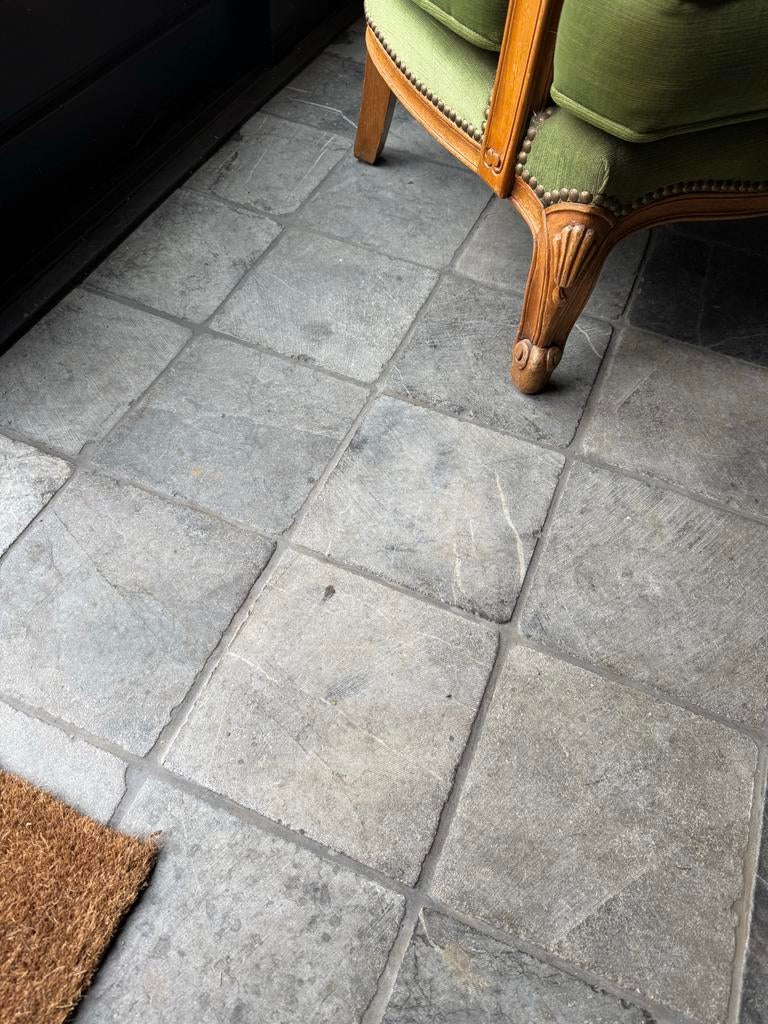 Hardsteen 20x20x2cm Gezaagd Getrommeld tegels / estriken, Doe-het-zelf en Verbouw, Tegels, Gebruikt, Hardsteen, 20 tot 40 cm, Vloertegels