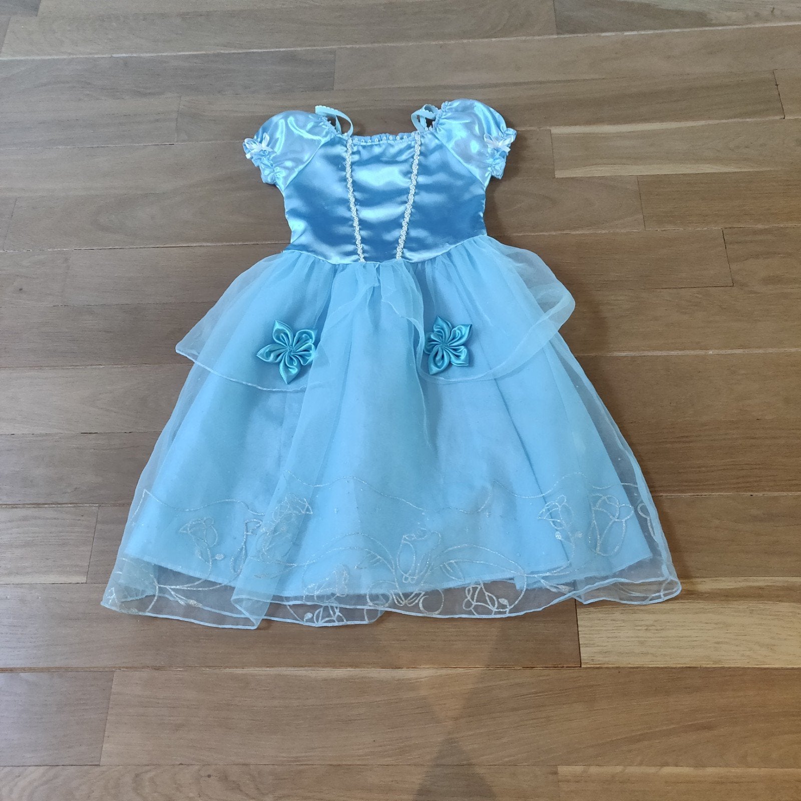 Jurk Assepoester maat 134, Kinderen en Baby's, Carnavalskleding en Verkleedspullen, Ophalen of Verzenden, Gebruikt, 134 t/m 140