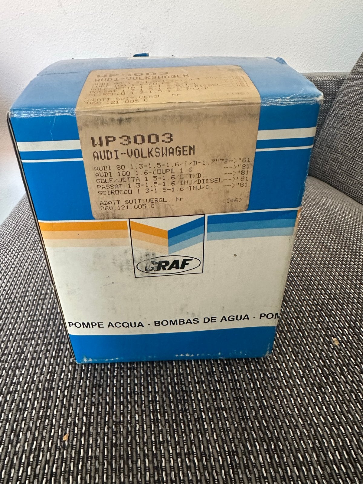 Nieuwe GRAF waterpomp WP3003 Audi/VW (72-81), Ophalen of Verzenden, Nieuw, Audi