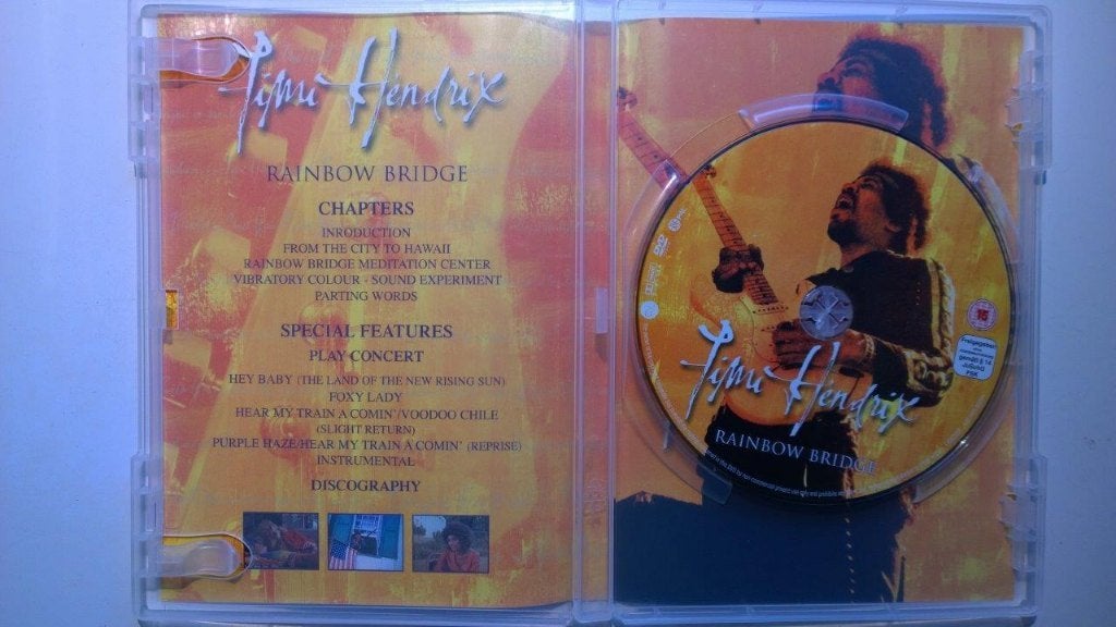 Jimi Hendrix - Rainbow Bridge (DVD), Alle leeftijden, Ophalen of Verzenden, Zo goed als nieuw, Verzameling