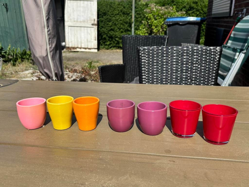 Diverse kleine bloempotjes, Ophalen, Gebruikt