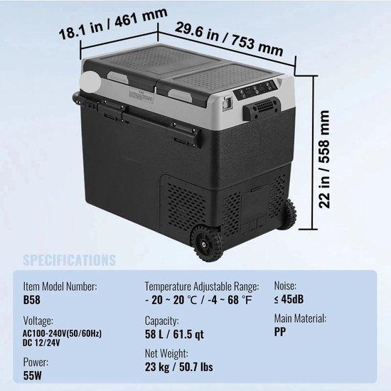 Auto Koelkast - Auto Koelbox Compressor - Camping Koelkast -, Corvance B.V., Verzenden, Nieuw, Corvancebol@gmail.com