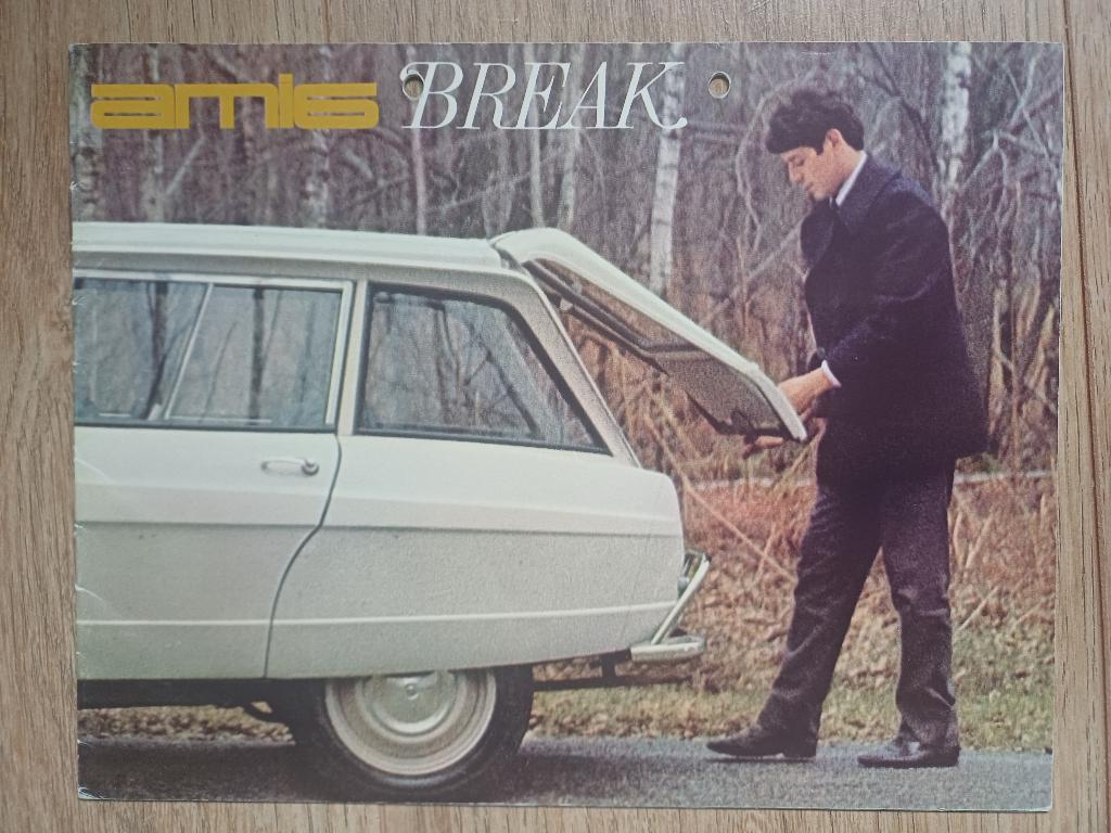 Citroën Ami6 Break brochure uit 1964, Ophalen of Verzenden, Gelezen, Citroën