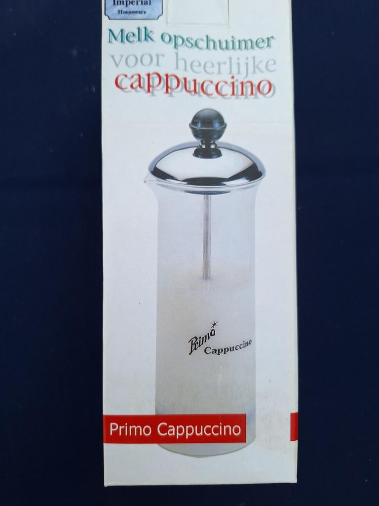 Primo Cappuccino Melkopschuimer - Voor Heerlijke Cappuccino, Ophalen of Verzenden, Nieuw, Handmatige melkopschuimer