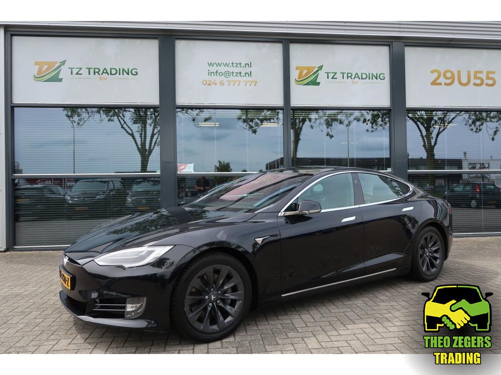 Tesla Model S 75D Base (bj 2018, automaat), Auto's, Tesla, 0 cilinders, Gebruikt, Zwart, Zwart
