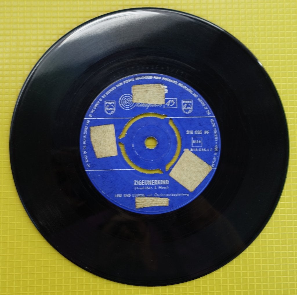 Leni und Ludwig - Zigeunerkind (7'' Vinyl Single), Gebruikt, 7 inch, Beschermende buitenhoes, Overige typen
