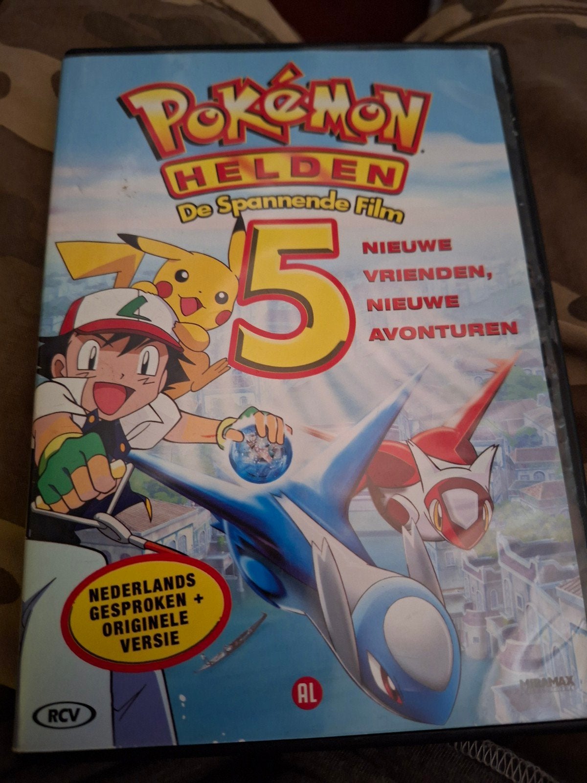 Pokémon Helden De Spannende Film 5 DVD - Nieuwe Avonturen, Cd's en Dvd's, Gebruikt, Animatie, Alle leeftijden, Nederlands