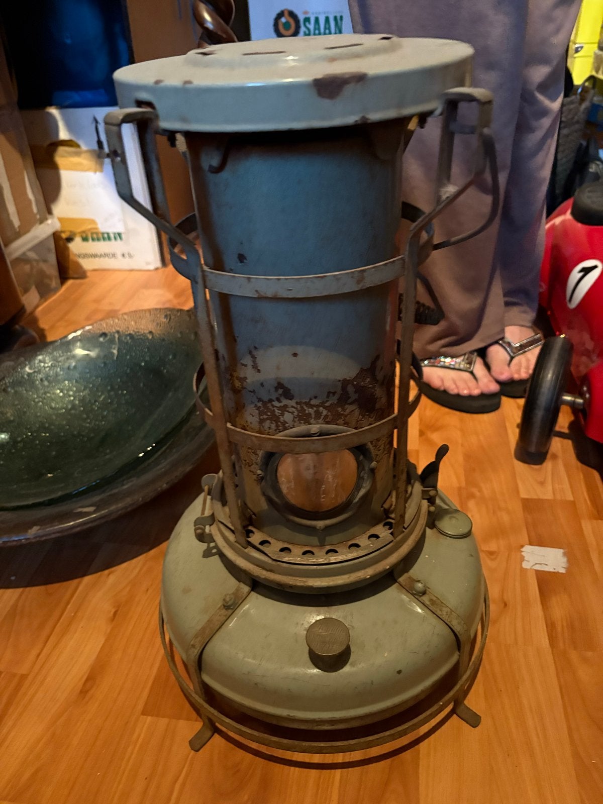 Vintage Petroleumkachel - Functioneel en Decoratief, Huis en Inrichting, Kachels, Ophalen, Gebruikt, Overige brandstoffen, Petroleumkachel