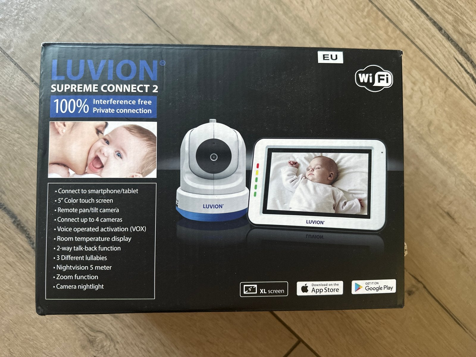 Luvion Supreme Connect 2 Babyfoon - Zo goed als nieuw, Ophalen of Verzenden, Zo goed als nieuw, 250 meter of meer, Camera