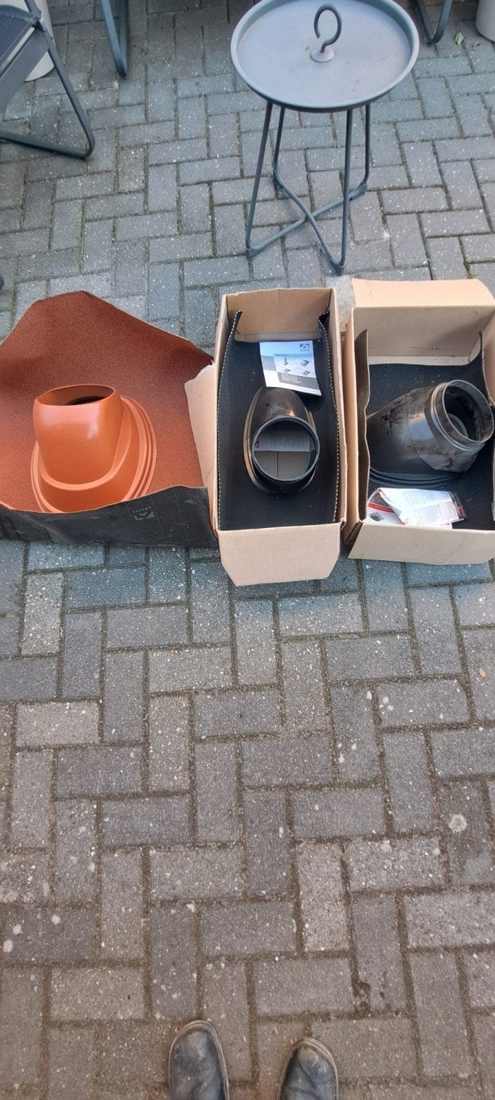 Dakdoorvoer en bochten voor afvoer, Bochten, Pvc, Ophalen of Verzenden, Minder dan 2 meter