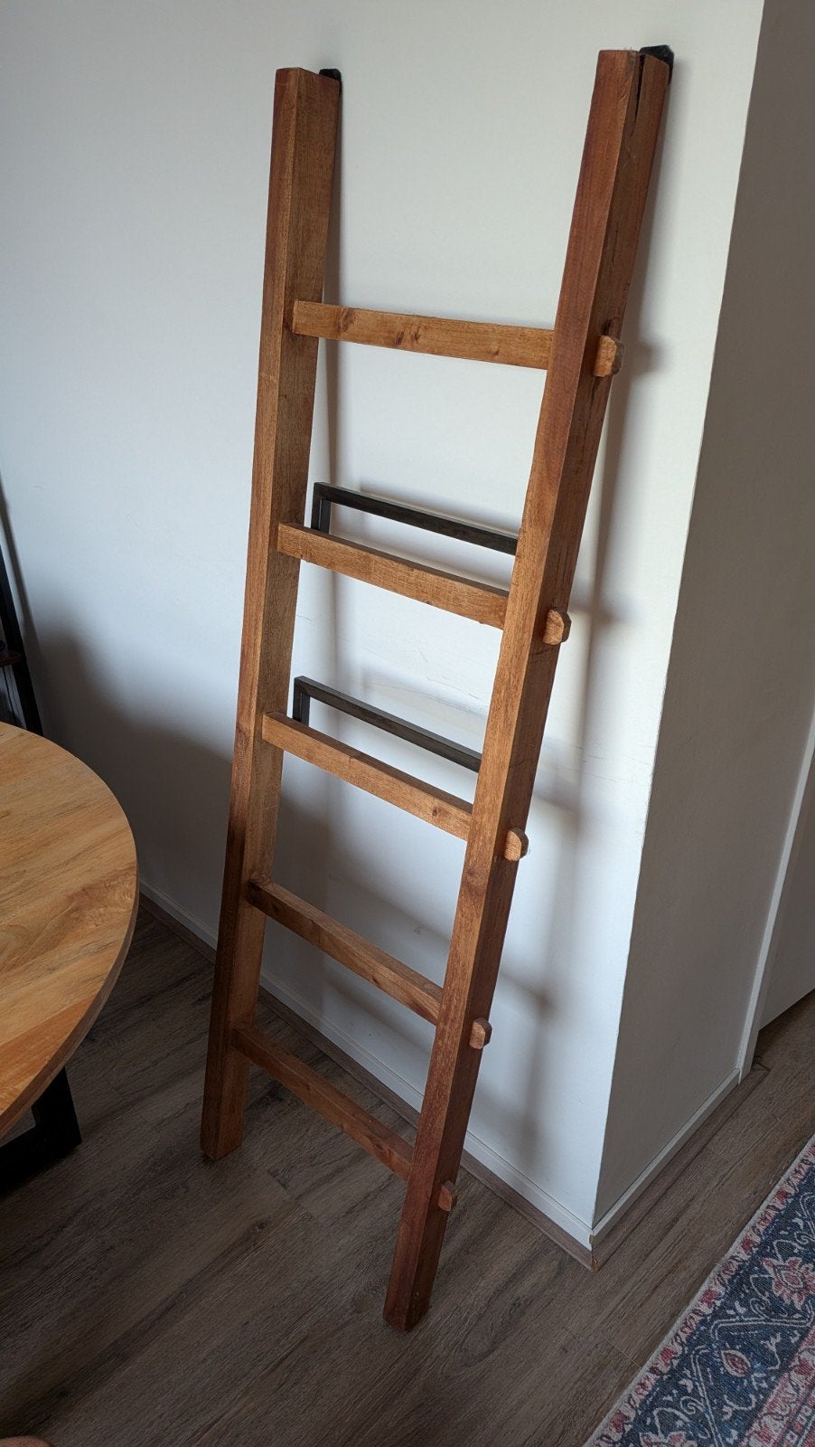 Houten decoratie ladder voor badkamer of slaapkamer, Ophalen