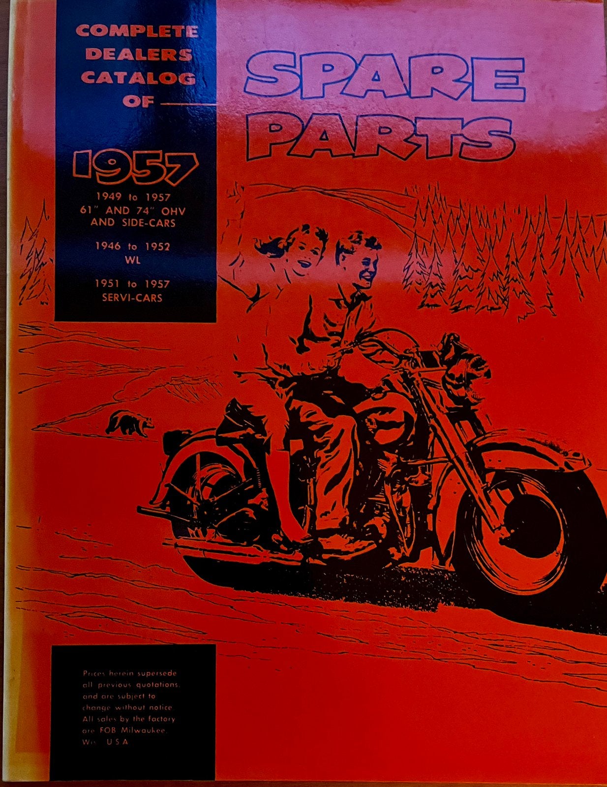 Harley Davidson 1957 Spare Parts, Ophalen of Verzenden, Harley-Davidson of Buell