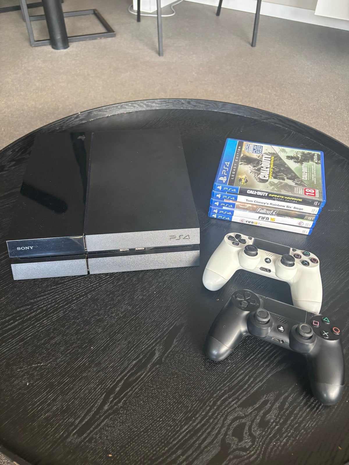 Sony PlayStation 4 (PS4) Original met 2 controllers en games, Met 2 controllers, Ophalen of Verzenden, Original, 500 GB