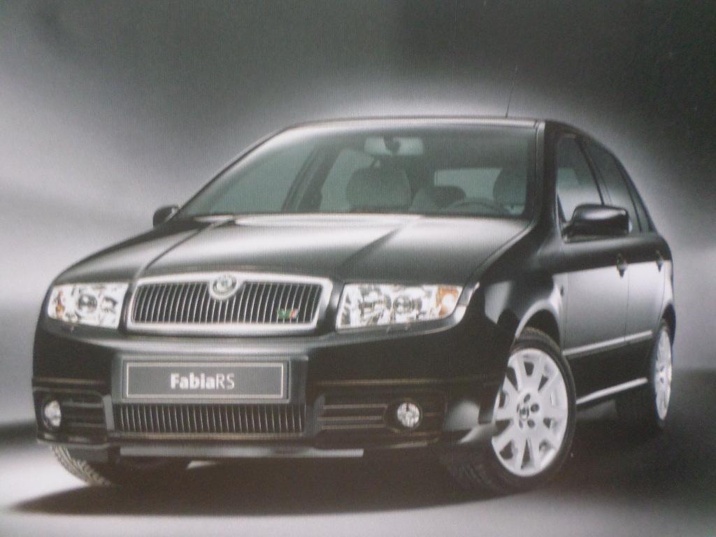 Skoda Fabia RS 2003 Brochure, Ophalen of Verzenden, Zo goed als nieuw, Overige merken