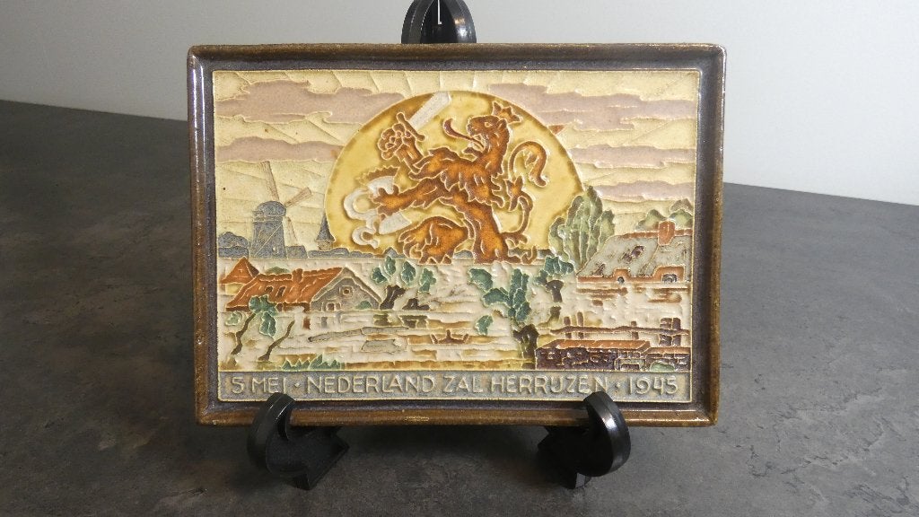 PCF-Porcelyne Fles-Nederland zal Herrijzen Cloisonne [1990], Ophalen of Verzenden, Nederland