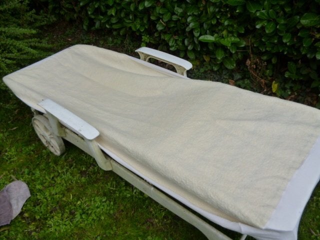 wollen zomer onderdeken 190 x90 cm hoesmodel, Huis en Inrichting, Slaapkamer | Beddengoed, Eenpersoons, Wit, Ophalen of Verzenden