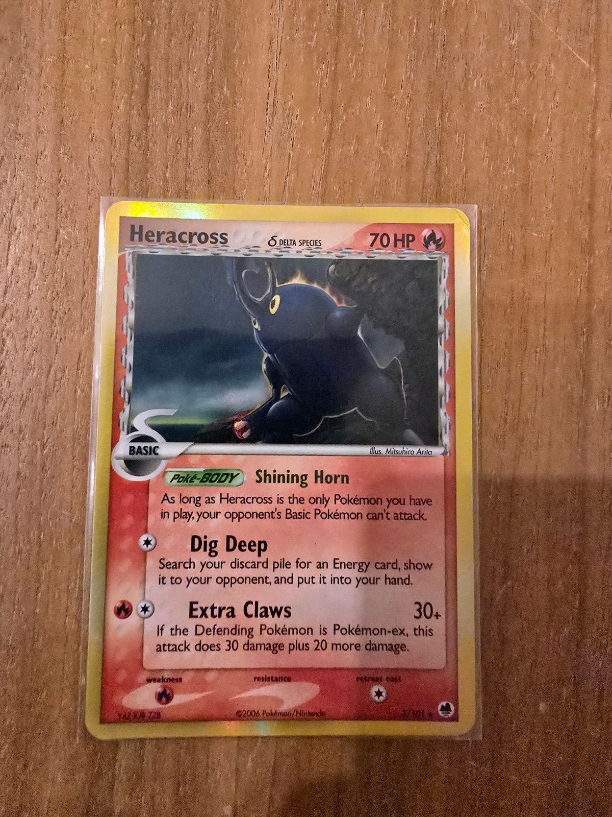 Heracross Ex Dragon Frontiers 3/101, Ophalen of Verzenden, Zo goed als nieuw
