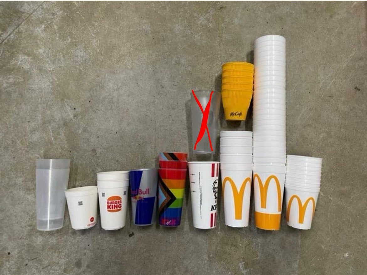 Streetfood | Mc Donalds bekers, Ophalen of Verzenden, Gebruikt