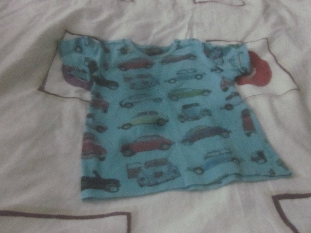 Blauw shirtje met veel auto's Just Small 74 zgan, Kinderen en Baby's, Babykleding | Maat 74, Ophalen of Verzenden, Zo goed als nieuw